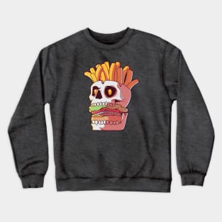 Skull Burger, Killer Fast Food Crewneck Sweatshirt